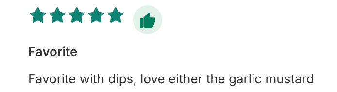 Customer review of Creamy Garlic Mustard 8oz