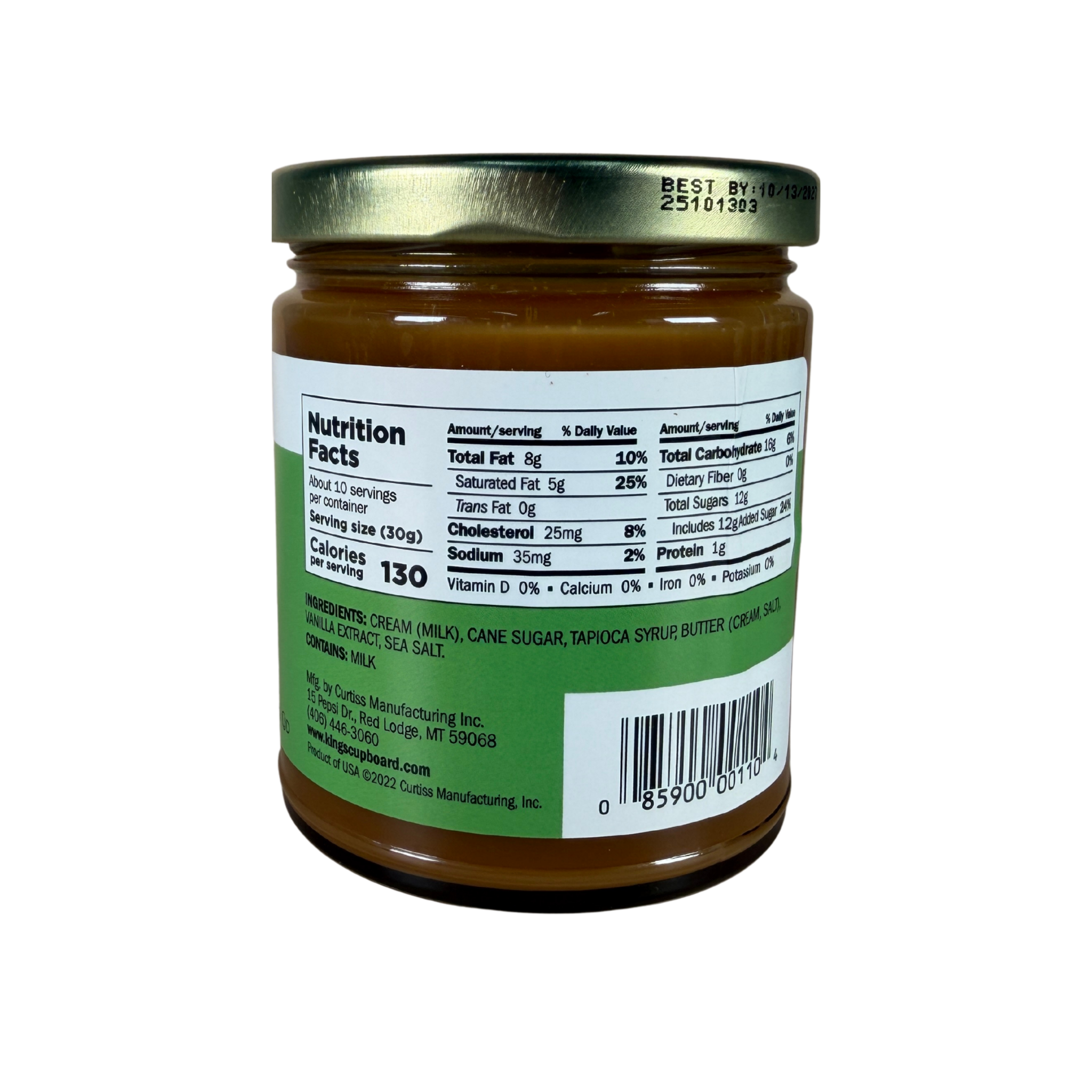 Premium Cream Caramel Sauce 10oz