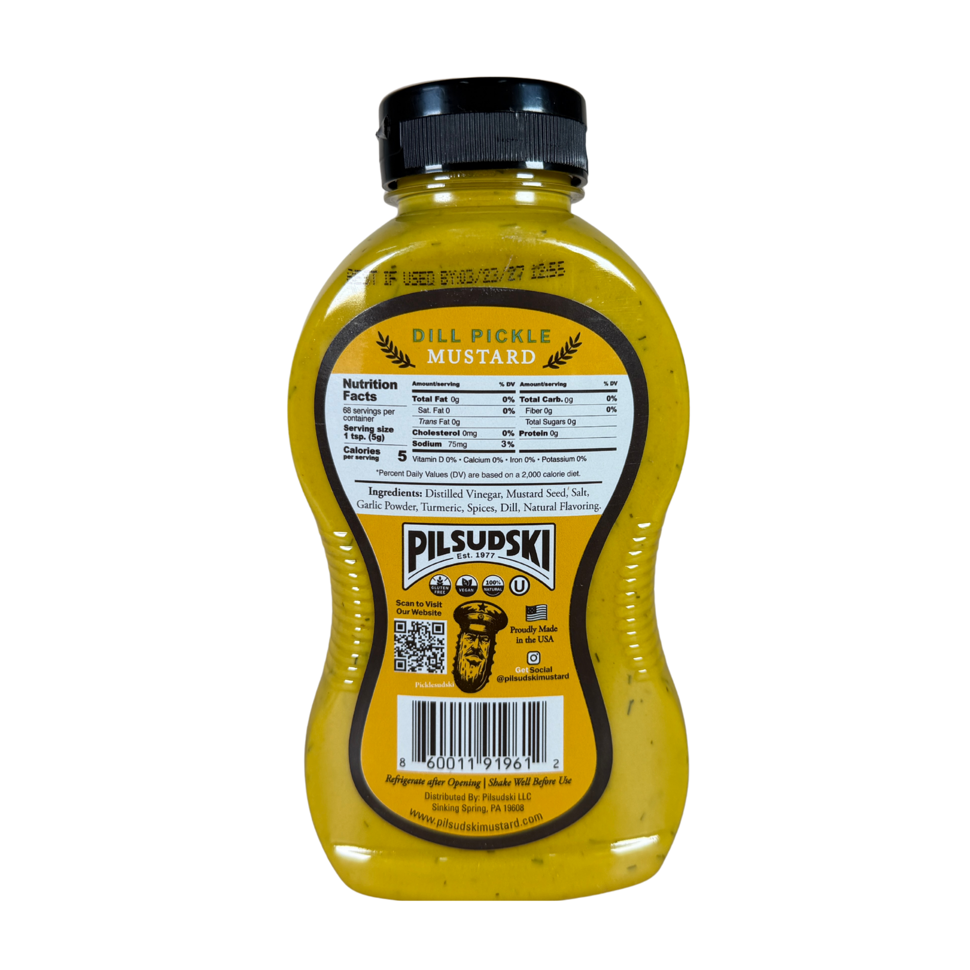 Dill Pickle Mustard 12oz