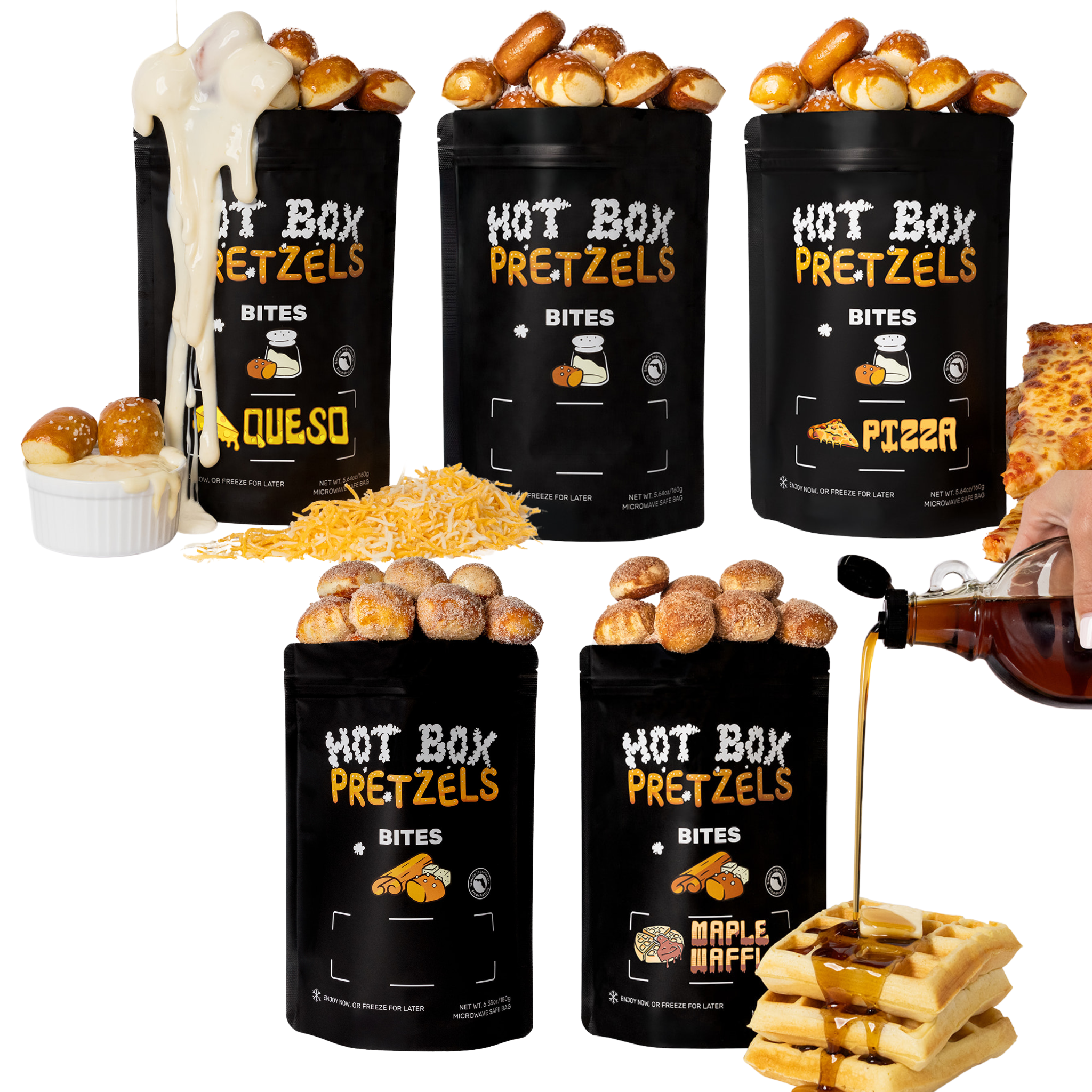5-Pack Pretzel Bite Sampler