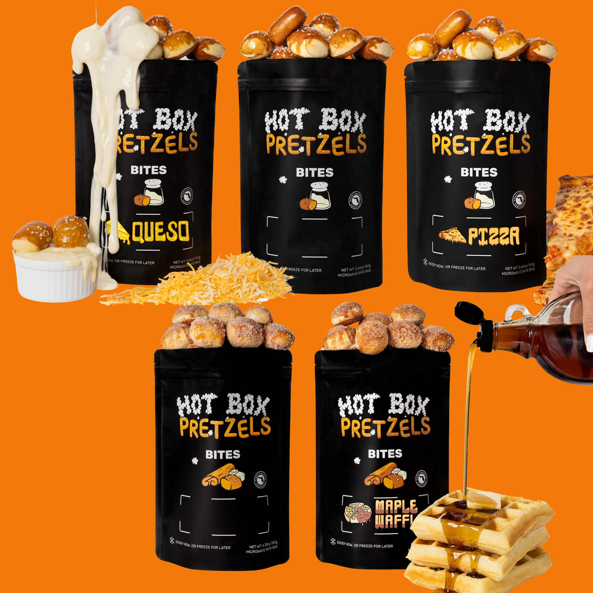 5-Pack Pretzel Bite Sampler