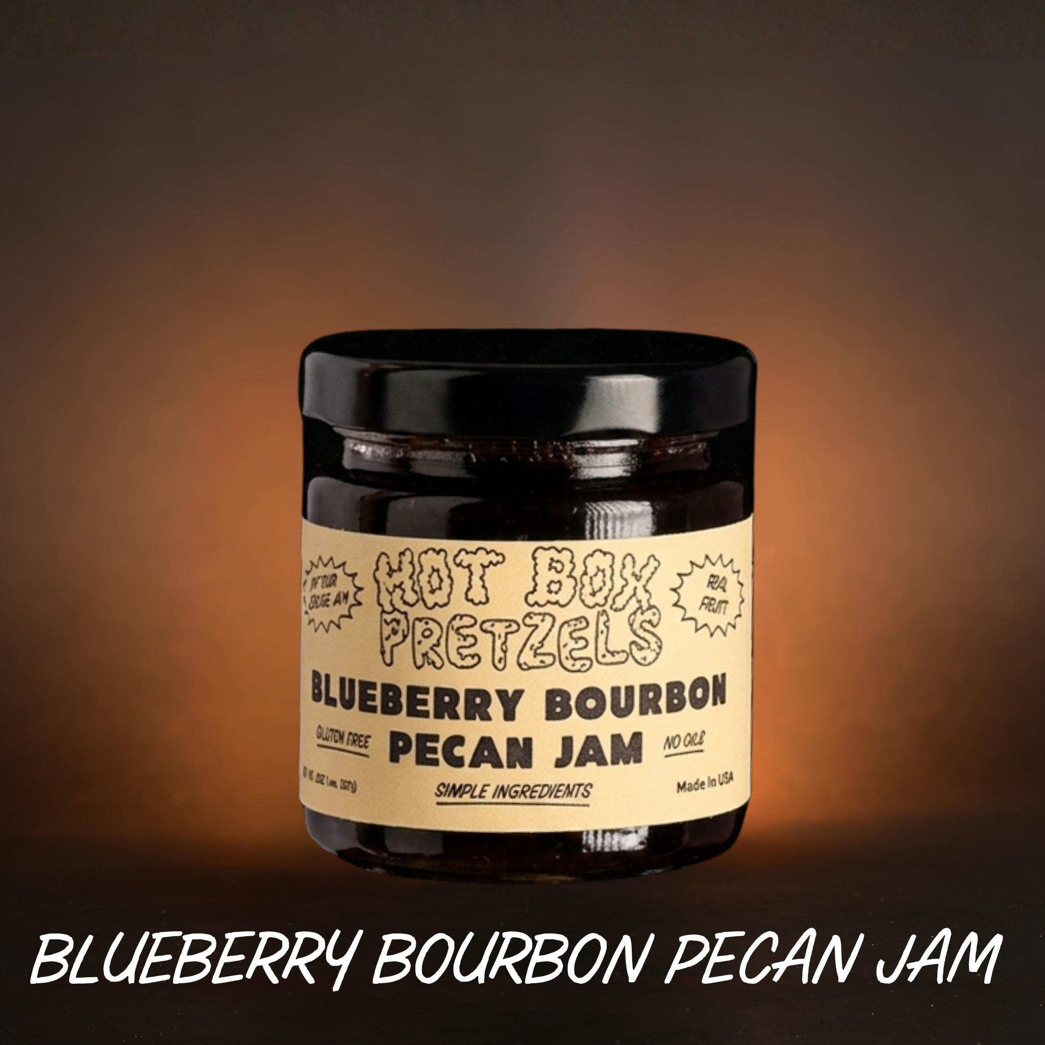 Blueberry Bourbon Pecan Jam 5oz
