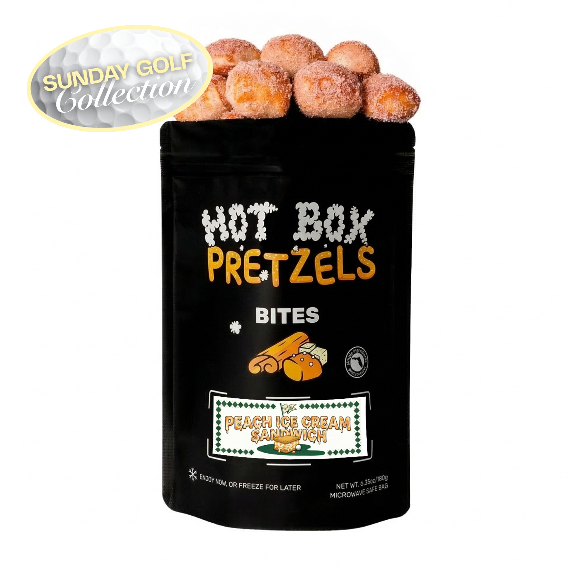 Peach Ice Cream Sandwich