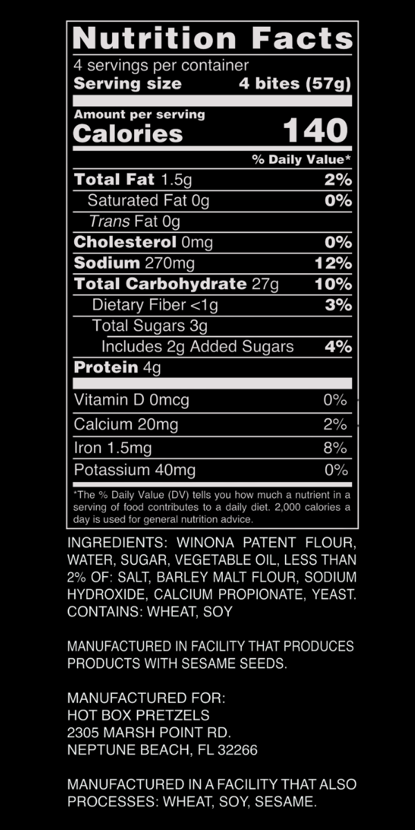 Nutrition facts