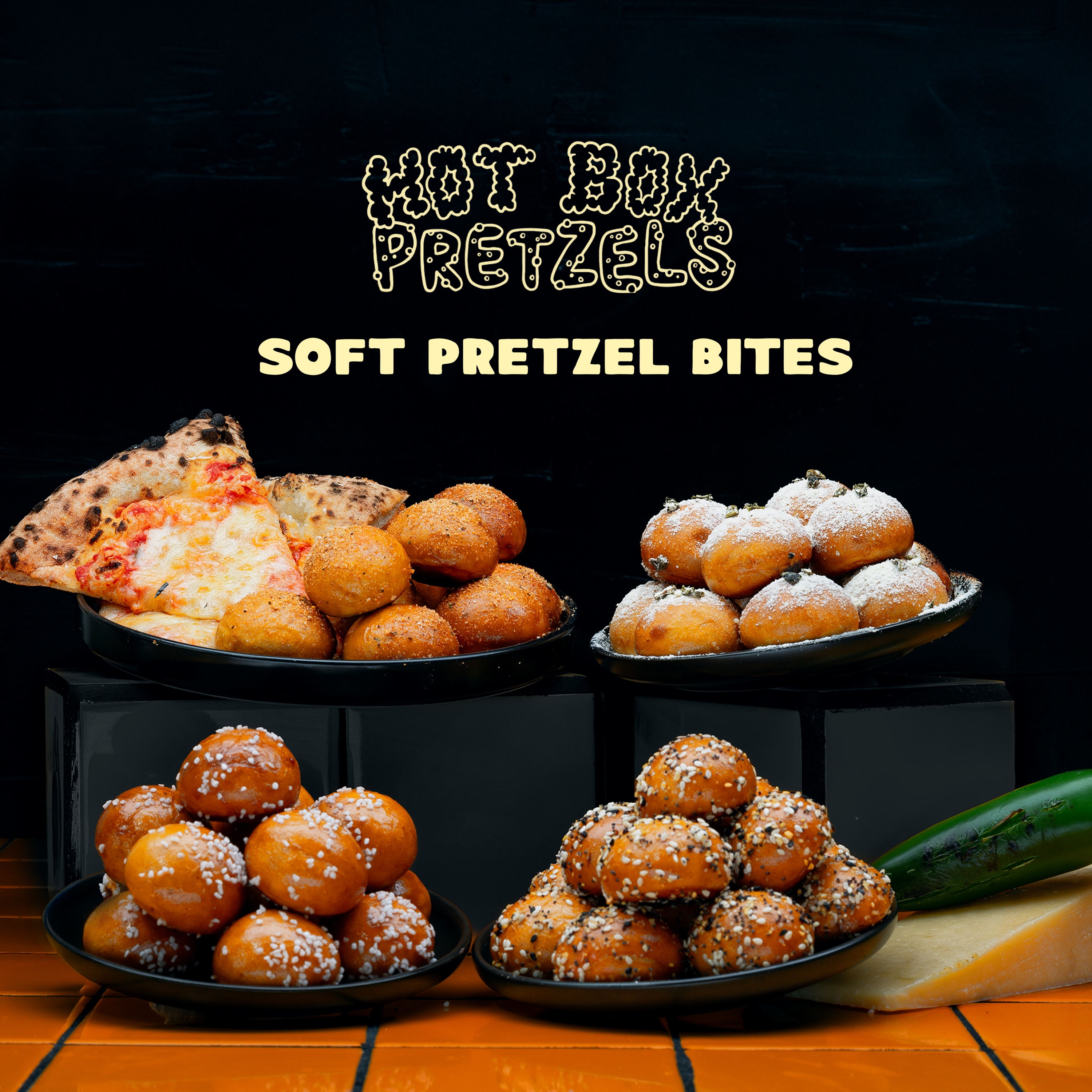 Savory Sampler Soft Pretzel Bites 4-Pack