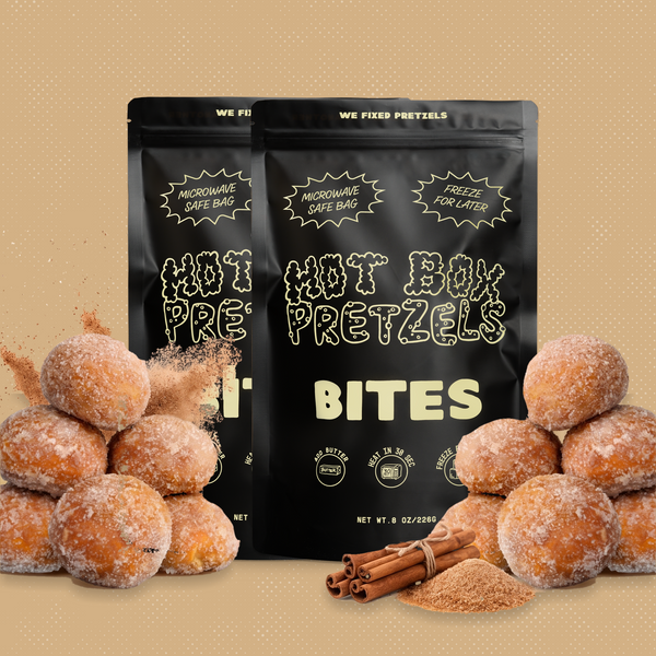 Cinnamon Sugar soft pretzel bites, two bags