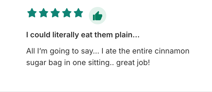 Customer review of Cinnamon Sugar