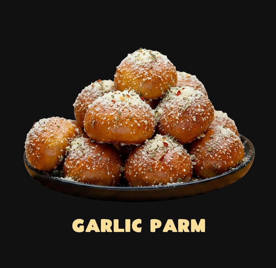Garlic Parm soft pretzel bites